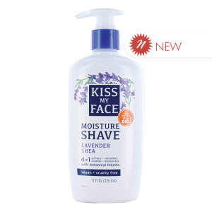 Wholesale Kiss My Face Lavender & Shea Moisture Shave 11 Oz Pump Bottle-12ct case Bulk