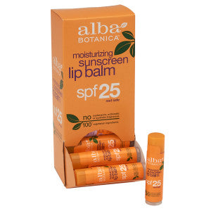 Wholesale Alba Botanica Lip Balm Spf 25 0.15 Oz 24ct Case Bulk