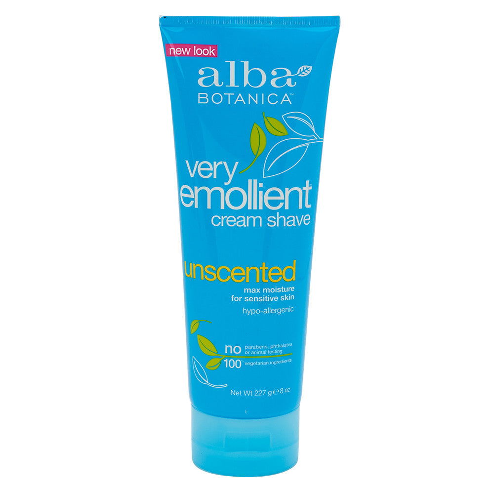 Wholesale Alba Botanica Unscented Shave Cream 8 Oz Tube- Bulk
