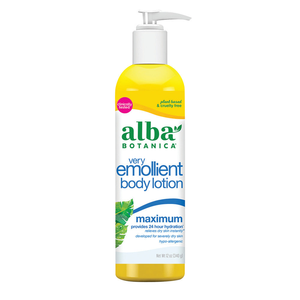Wholesale Alba Botanica Max Dry Skin Lotion 12 Oz Pump Bottle Bulk