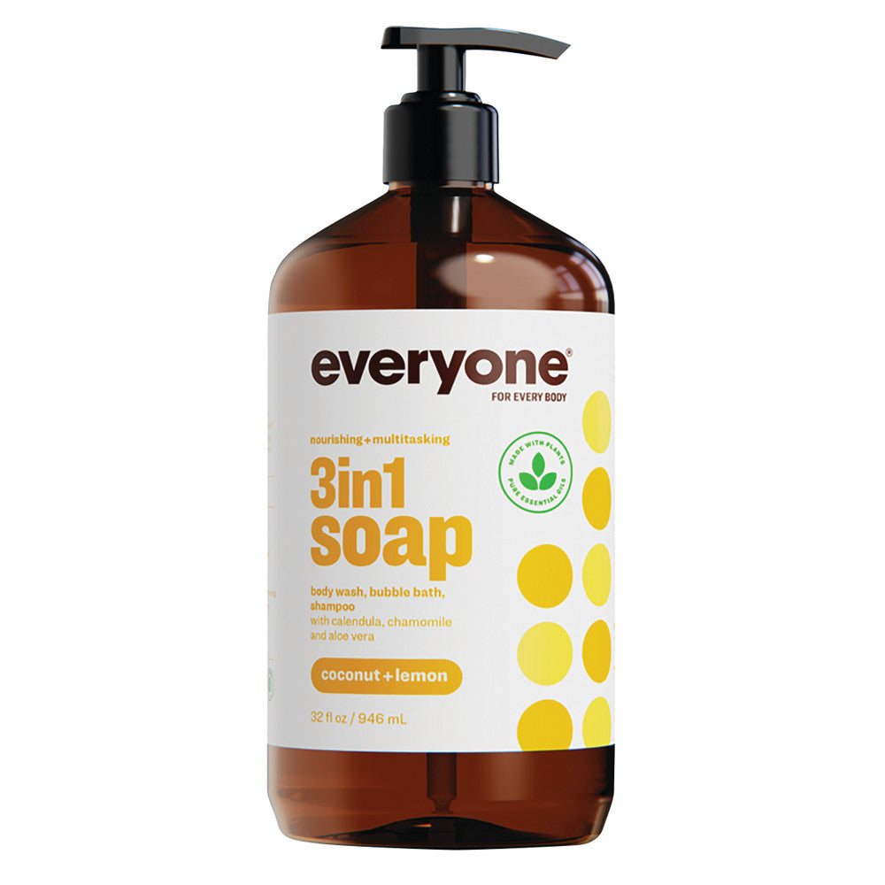 Wholesale Everyone Coconut Lemon 3 In 1 Soap 32 Oz Pump Bottle-6ct Case Bulk