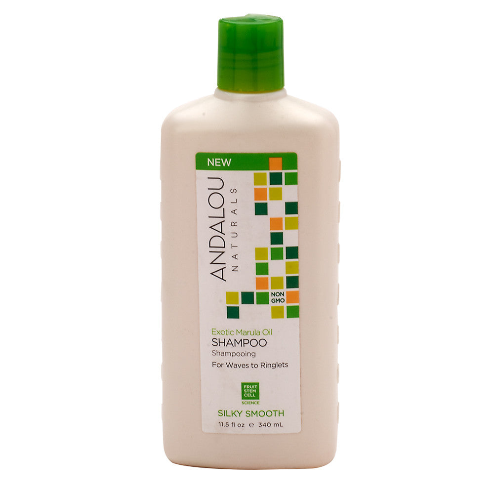 Andalou Naturals Exotic Marula Oil Silky Smooth Shampoo 11.5 Oz Bottle