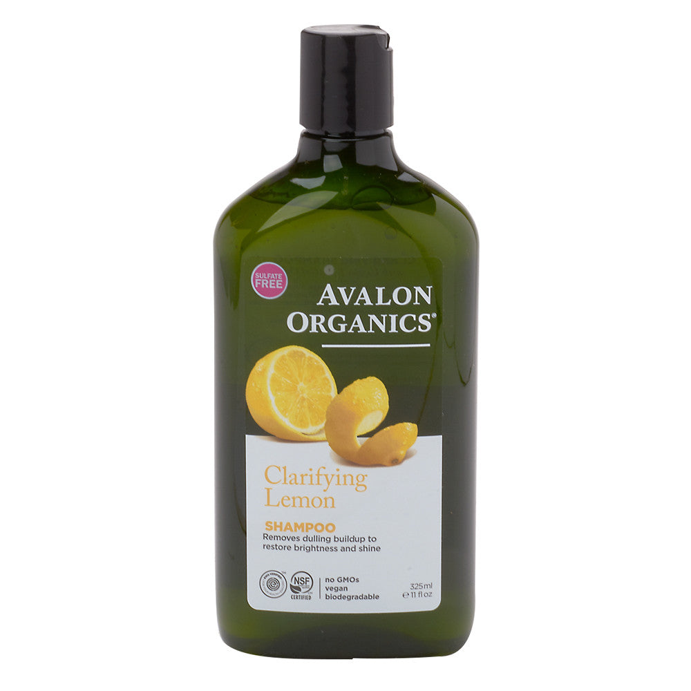 Avalon Organics Organic Clarifying Lemon Shampoo 11 Oz Bottle