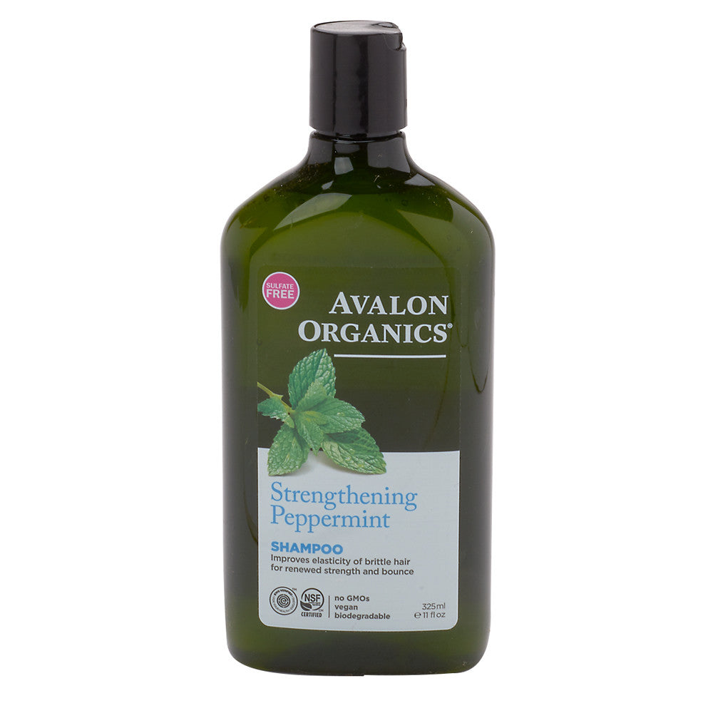 Wholesale Avalon Organics Strengthening Peppermint Revitalize Shampoo 11 Oz Bottle- Bulk