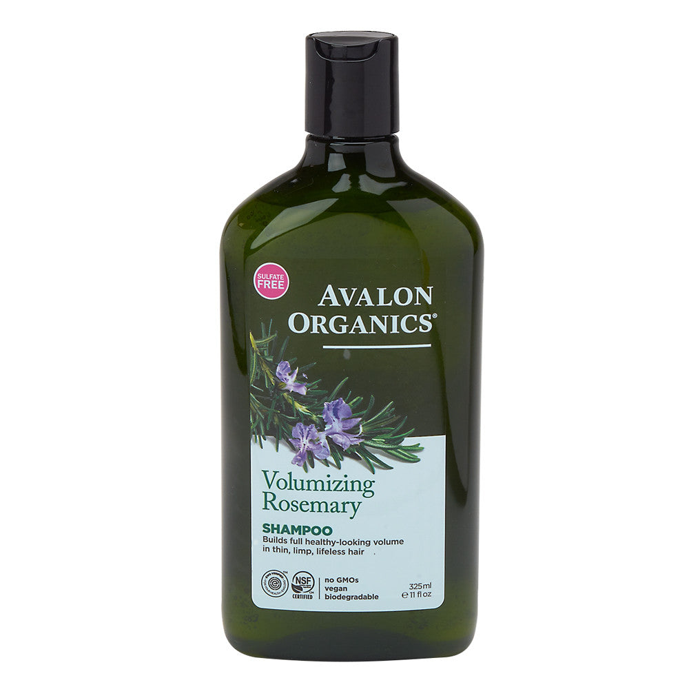 Avalon Organics Rosemary Volumizing Shampoo 11 Oz Bottle