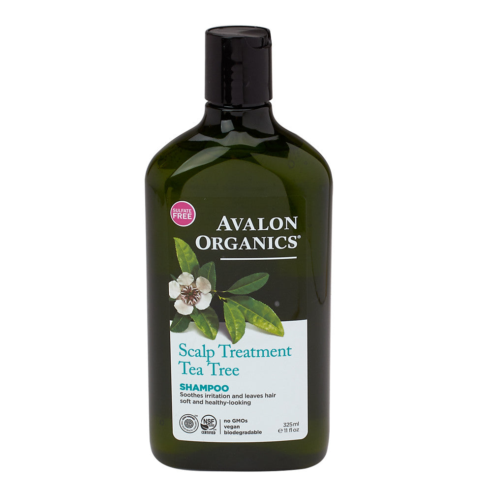 Avalon Organics Tea Tree Scalp Treatment Shampoo 11 Oz Bottle