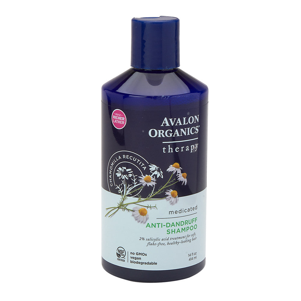 Avalon Organics Organic Anti Dandruff Shampoo 14 Oz Bottle