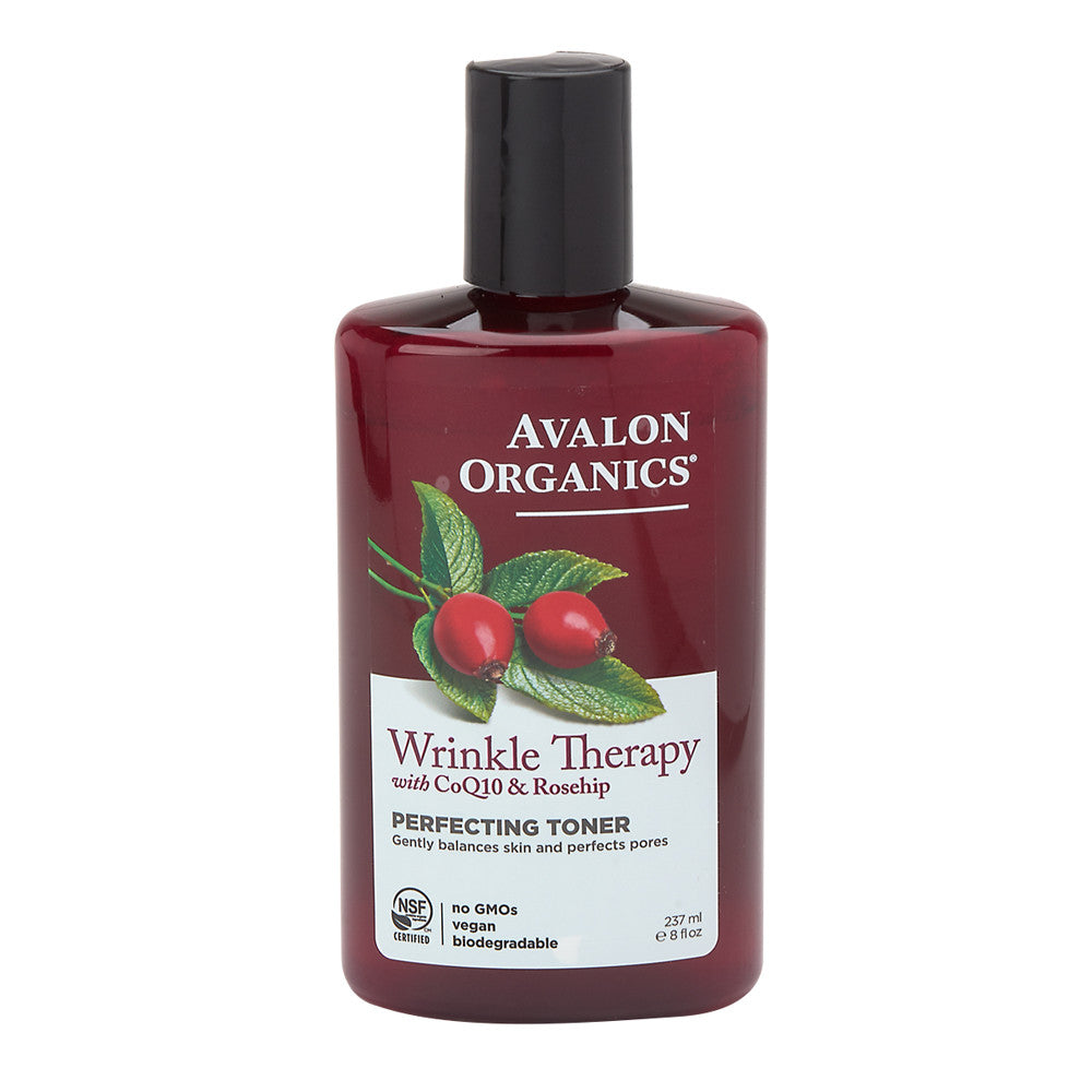Avalon Organics Coq10 Perfect Facial Toner Wrinkle Therapy 8 Oz Bottle