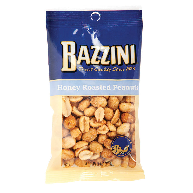 Wholesale Bazzini Honey Roasted Peanuts 3 Oz Peg Bag - 12ct Case Bulk