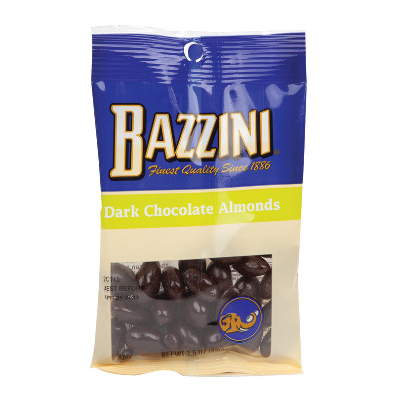 Wholesale Bazzini Dark Chocolate Almonds 1.5 Oz Bag Bulk