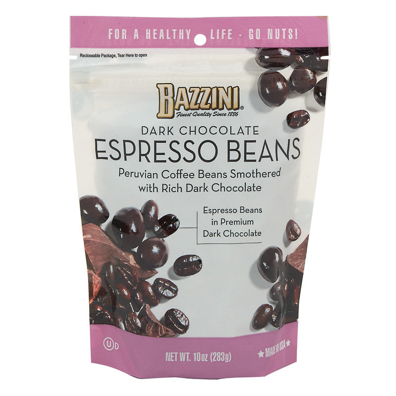 Wholesale Bazzini Dark Chocolate Espresso Beans 10 Oz Pouch Bulk