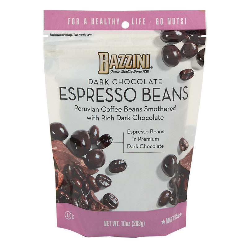 Wholesale Bazzini Dark Chocolate Espresso Beans 10 Oz Pouch- Bulk