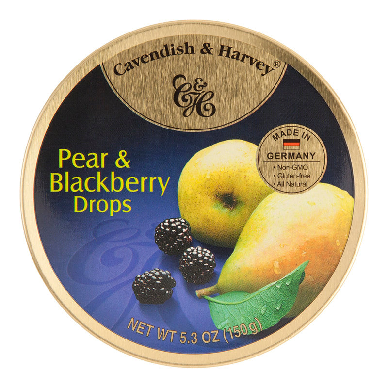 Wholesale Cavendish & Harvey Pear & Blackberry Drops 5.3 Oz Tin Bulk