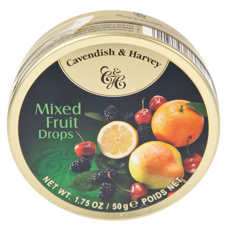 Wholesale Cavendish & Harvey Mixed Fruit Drops 1.75 Oz Tin Bulk