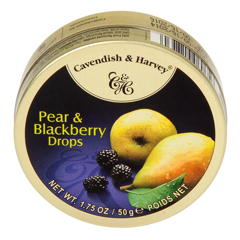 Wholesale Cavendish & Harvey Pear & Blackberry Drops 1.75 Oz Tin Bulk