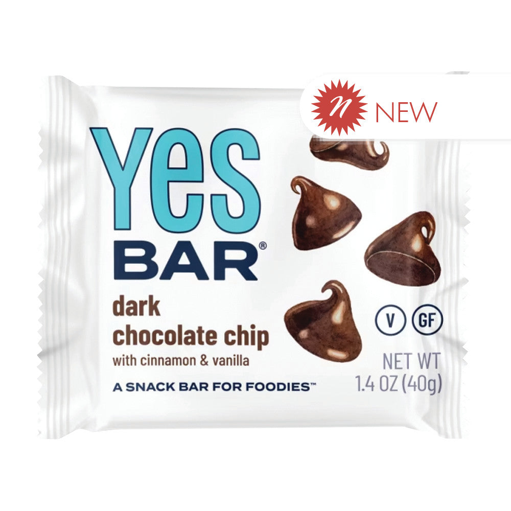Wholesale Yes Bar Dark Chocolate Chip 1.4 Oz- Bulk