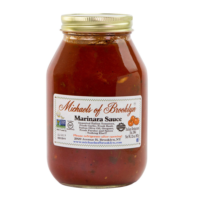 Wholesale Michaels Of Brooklyn Marinara Sauce 32 Oz Jar - 6ct Case Bulk