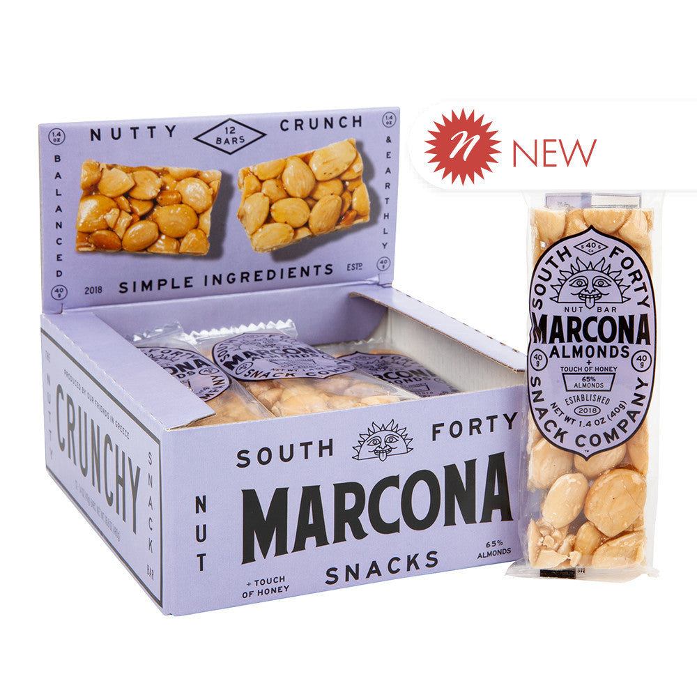 Wholesale South Forty - Nut Bars - Marcon Almond - 1.4Oz- Bulk