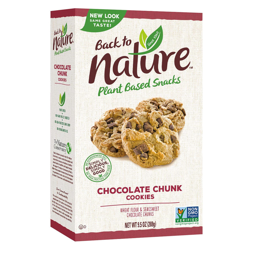 Wholesale Back To Nature Chocolate Chunk Cookies 9.5 Oz Box Bulk