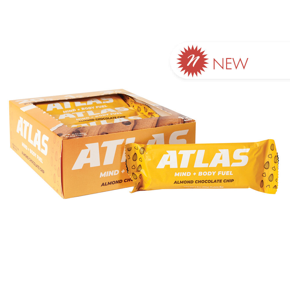 Wholesale Atlas - Protein Bar - Almond Chocolate Chip - 1.9Oz Bulk