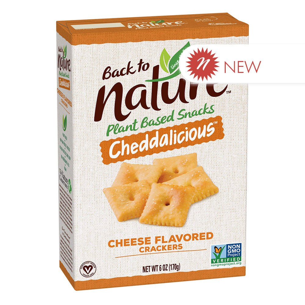 Back To Nature Cheddalicious Crackers 6 Oz Box