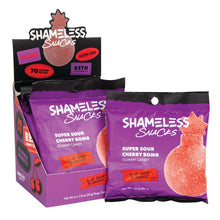 Wholesale Shameless Snacks Super Sour Cherry Bomb Gummy Candy 1.08 Oz Bag- Bulk