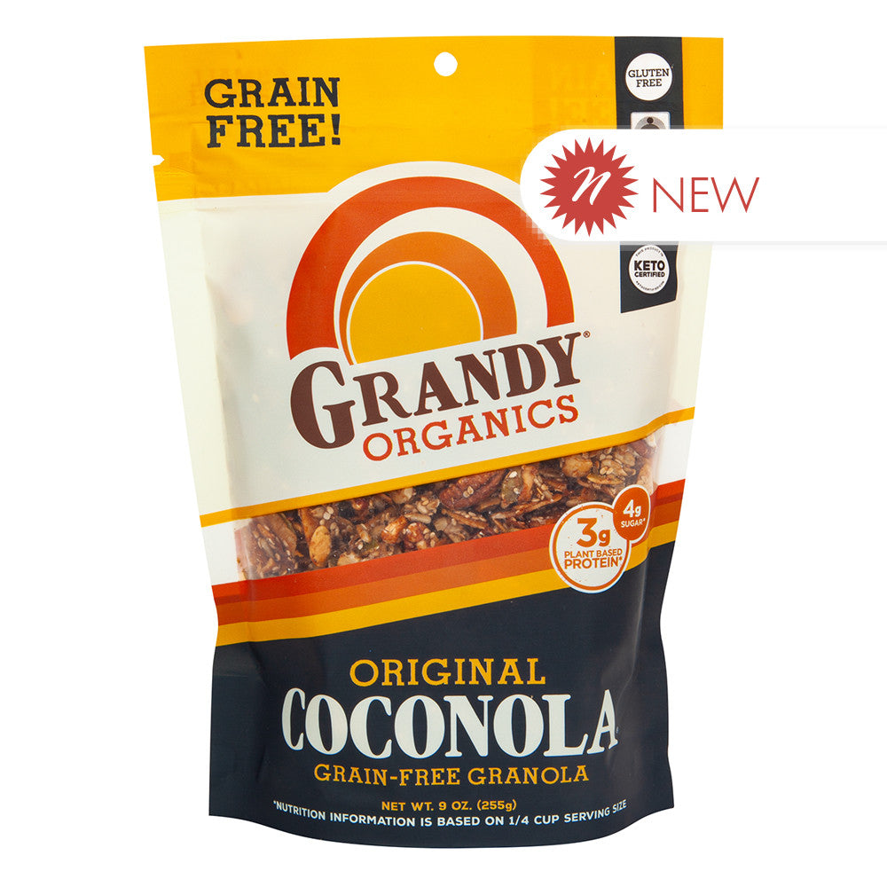 Grandy Organics Original Coconola Granola 9 Oz Pouch