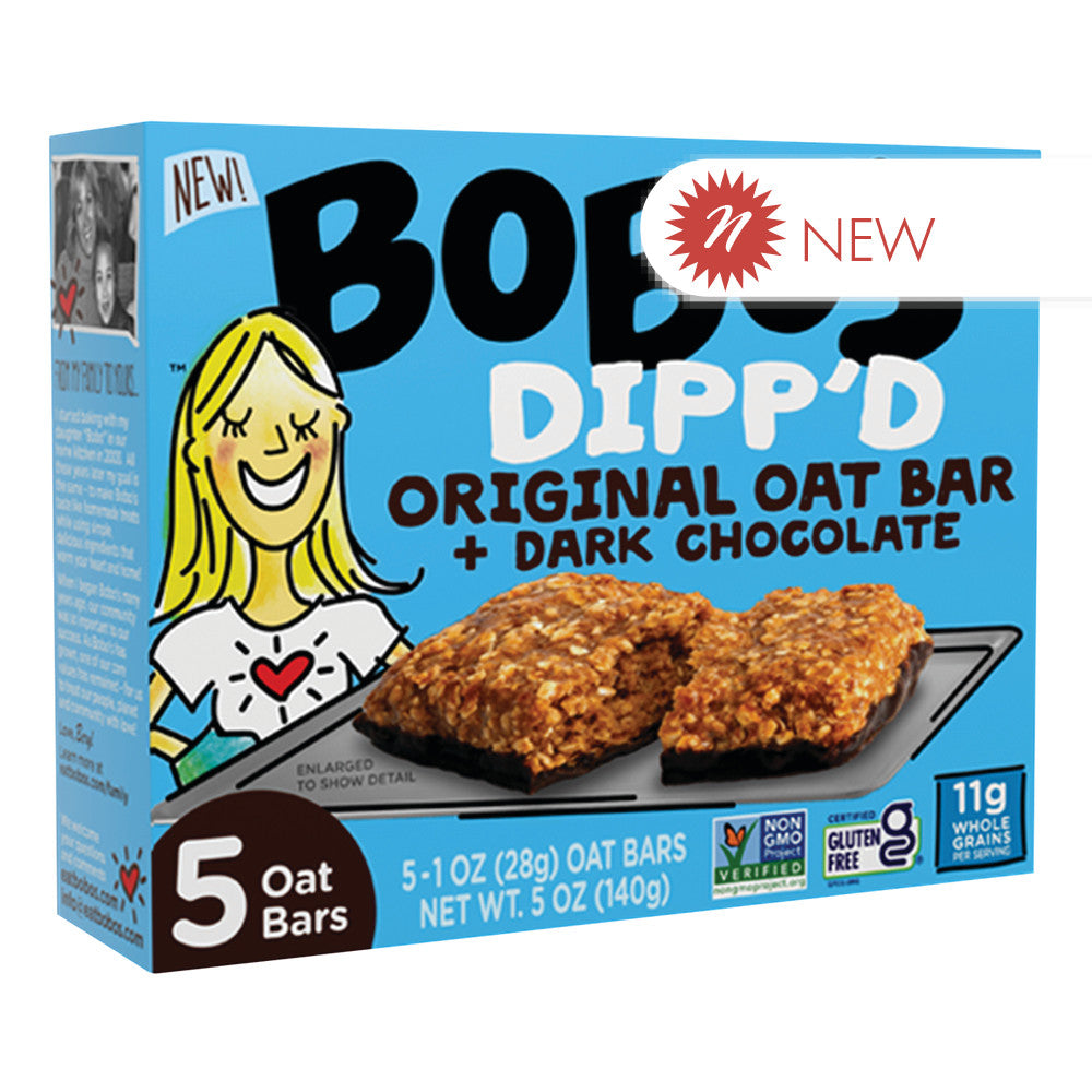 Wholesale Bobo'S Dipp'D Original Oat Bar & Dark Chocolate 5 Oz Bar- Bulk