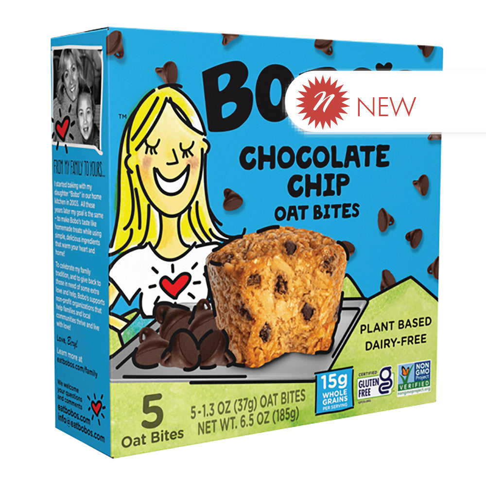 Wholesale Bobo'S Chocolate Chip Oat Bites 6.5 Oz Box Bulk