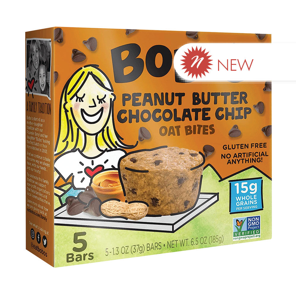 Wholesale Bobo'S Peanut Butter Chocolate Chip Oat Bites 6.5 Oz Box Bulk