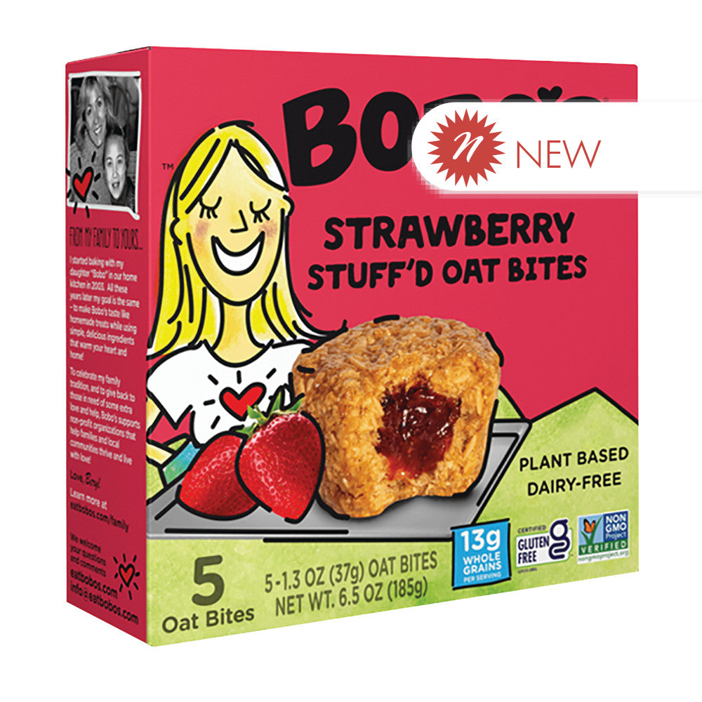 Wholesale Bobo'S Strawberry Stuff'D Oat Bites 6.5 Oz Box- Bulk