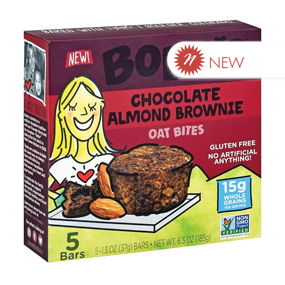 Wholesale Bobo'S Chocolate Almond Brownie Oat Bites 6.5 Oz- Bulk