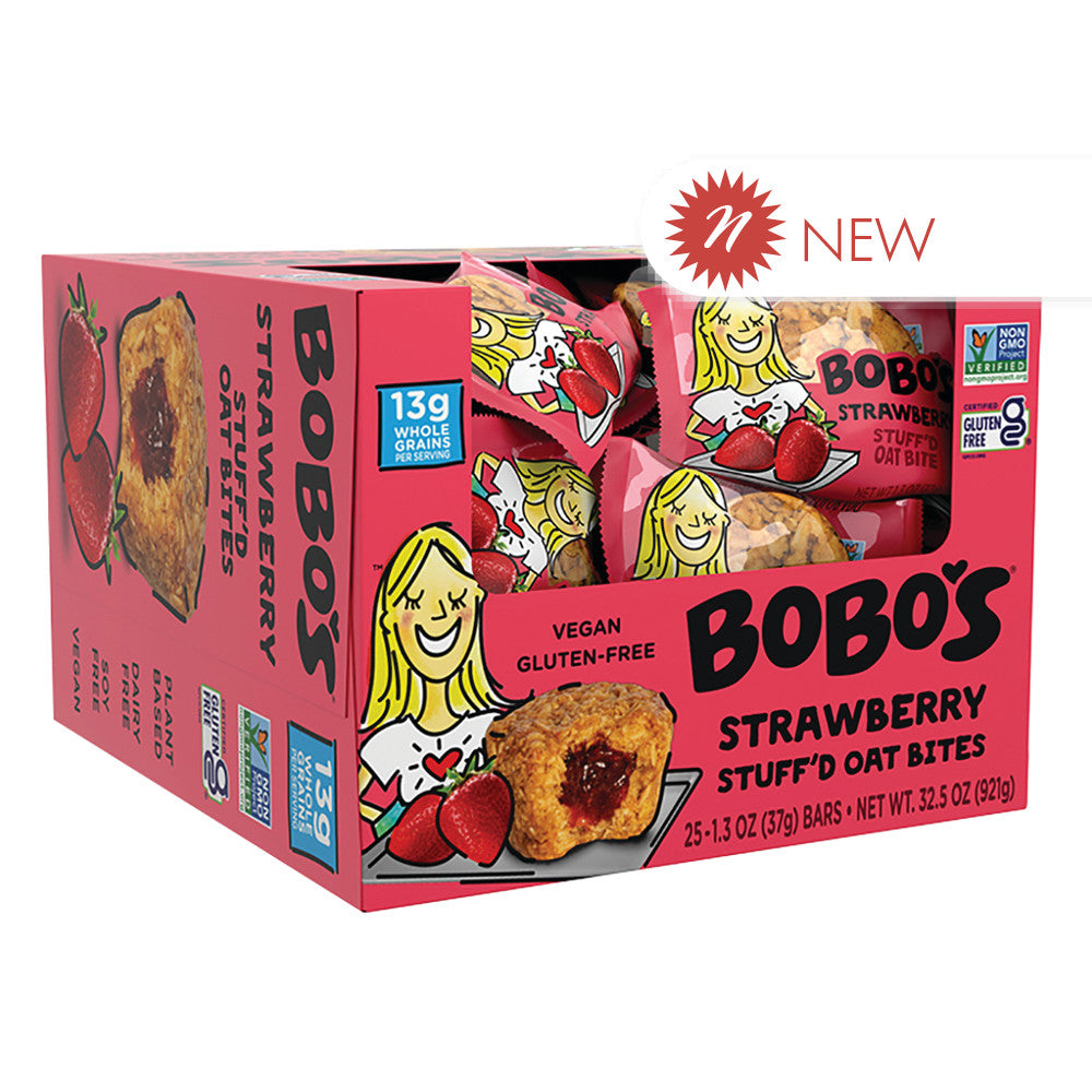 Wholesale Bobo'S Strawberry Stuff'D Bites 1.3 Oz Bulk