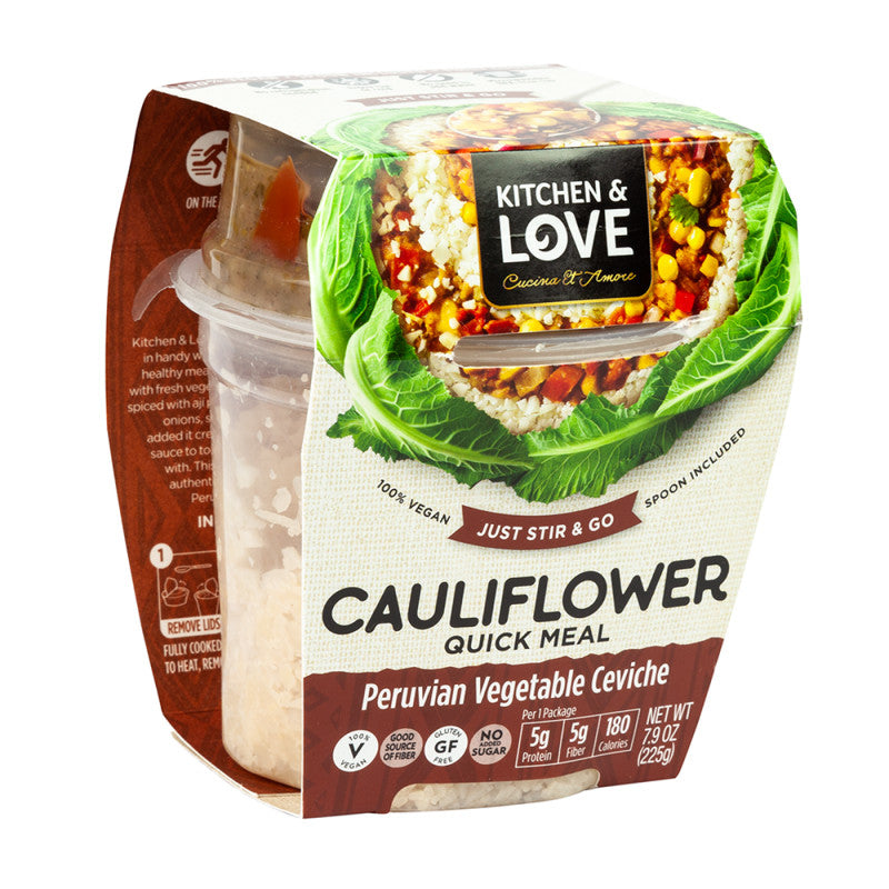 Wholesale Kitchen & Love Ready To Eat Cauliflower Peruvian Vegetable Ceviche 7.9 Oz - 6ct Case Bulk