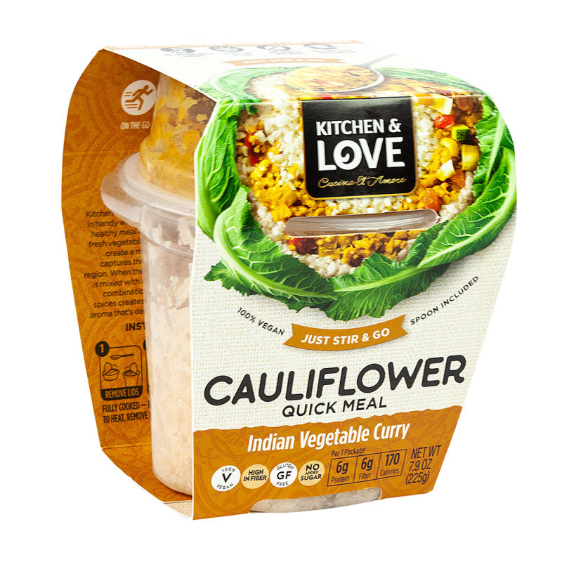 Wholesale Kitchen & Love Ready To Eat Cauliflower Indian Vegetable Curry 7.9 Oz - 6ct Case Bulk