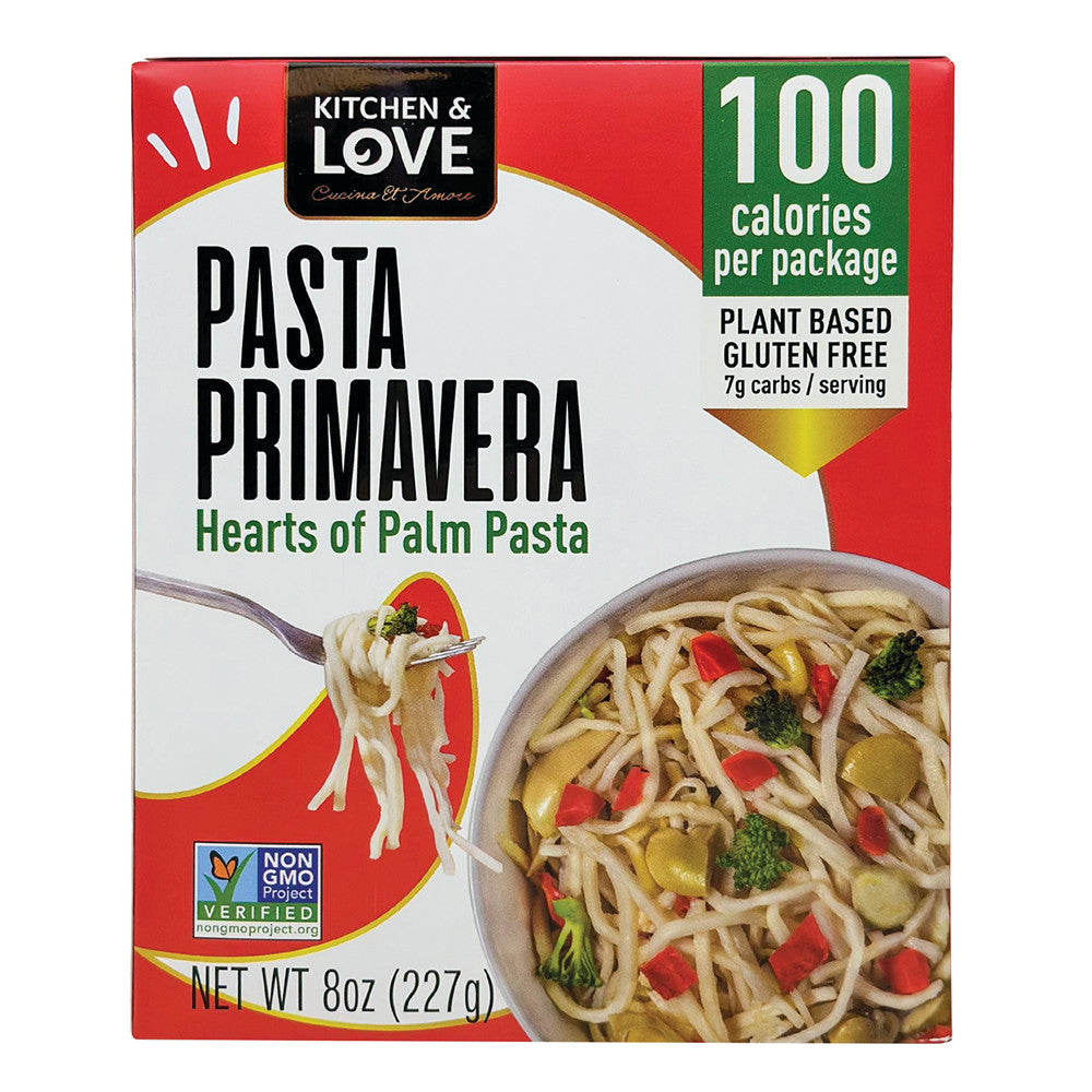 Wholesale Kitchen & Love Pasta Primavera Hearts Of Palm Pasta 8 Oz- Bulk