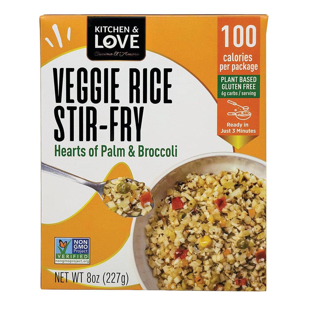 Wholesale Kitchen & Love Veggie Rice Stir-Fry Hearts Of Palm & Broccoli 8 Oz Box Bulk