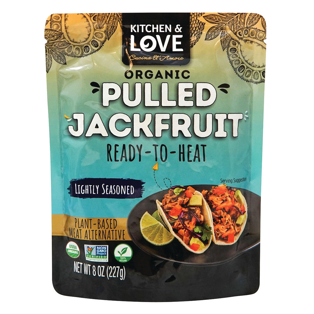 Wholesale Kitchen & Love Organic Pulled Jackfruit Lightly Seasoned 8 Oz- Bulk