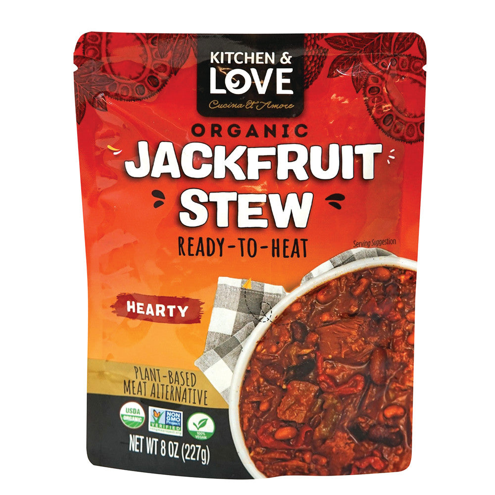 Wholesale Kitchen & Love Organic Jackfruit Stew Hearty 8 Oz Pouch Bulk
