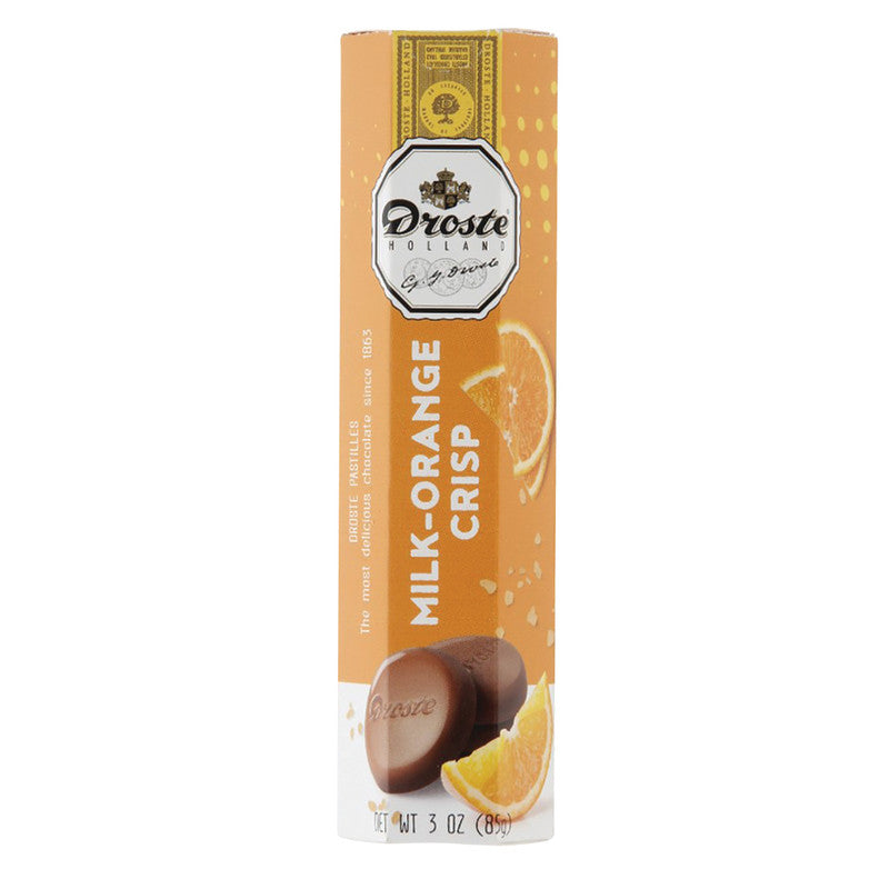 Wholesale Droste Pastille Milk Chocolate Orange Crisp 3 Oz Box Bulk