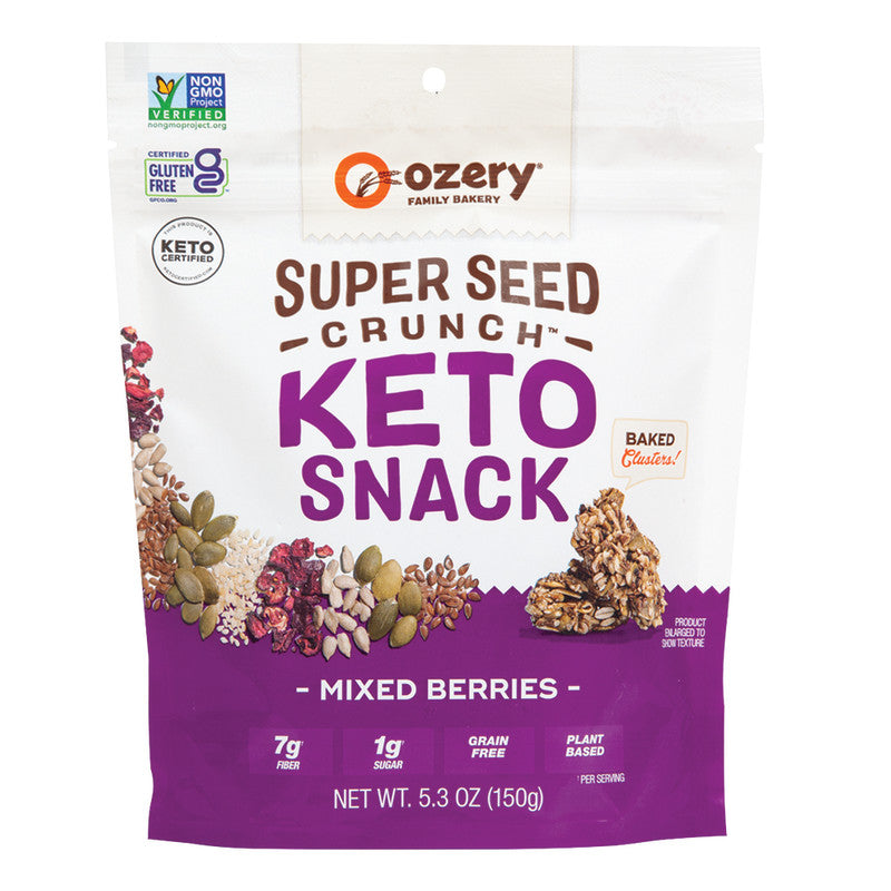 Wholesale Ozery Mixed Berries Superseed Crunch Keto Snack 5.3 Oz Pouch - 6ct Case Bulk