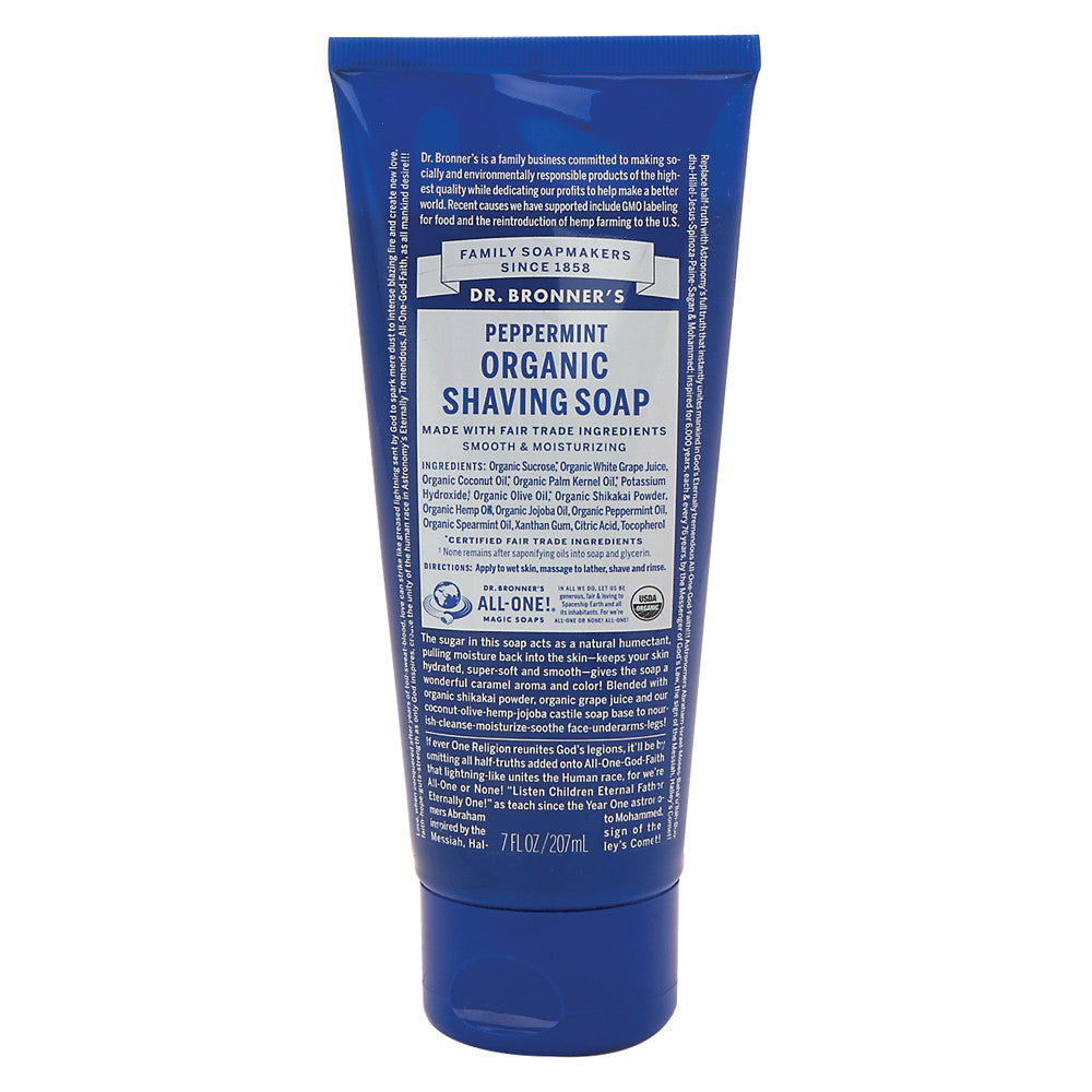 Wholesale Dr. Bronner'S Spearmint Peppermint Shaving Gel 7 Oz Tube- Bulk