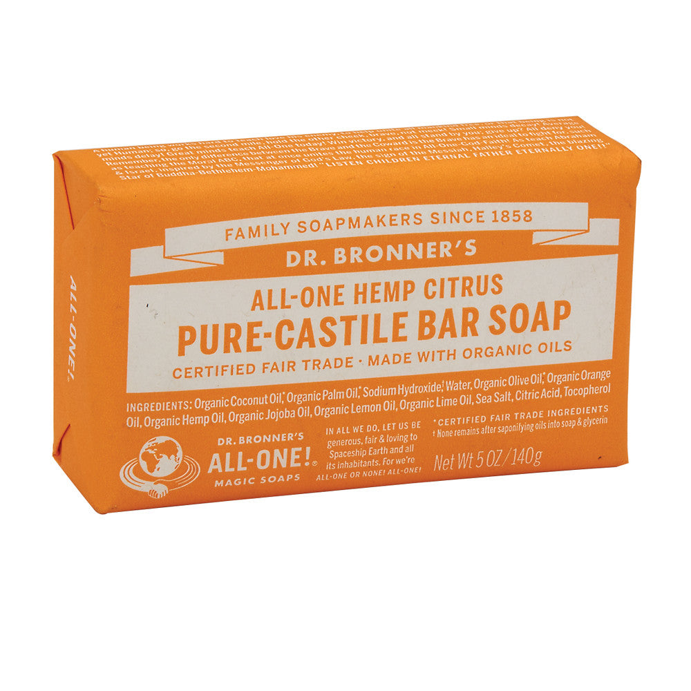 Dr. Bronner'S Citrus Orange Magic Bar 5 Oz Soap