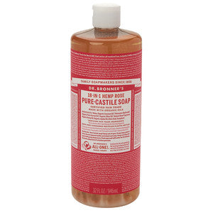 Wholesale Dr. Bronner's Rose Soap 32 Oz Bottle Bulk