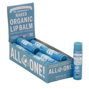Wholesale Dr. Bronner's Organic Naked .15 Oz Lip Balm Bulk