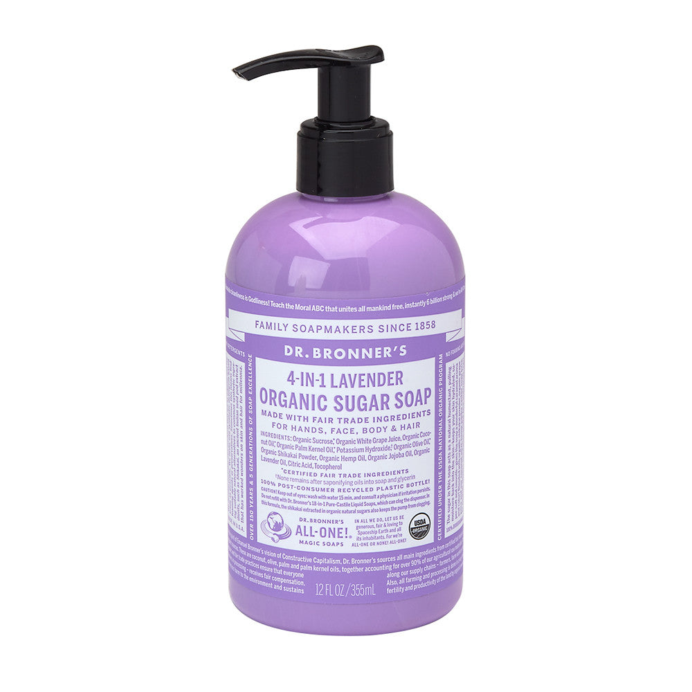 Dr. Bronner'S Lavender Hand Soap 12 Oz Pump Bottle