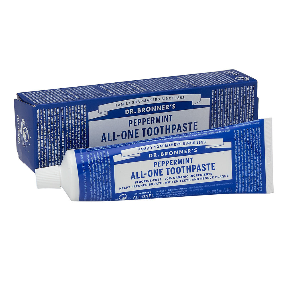 Dr. Bronner'S Peppermint Toothpaste 5 Oz Tube