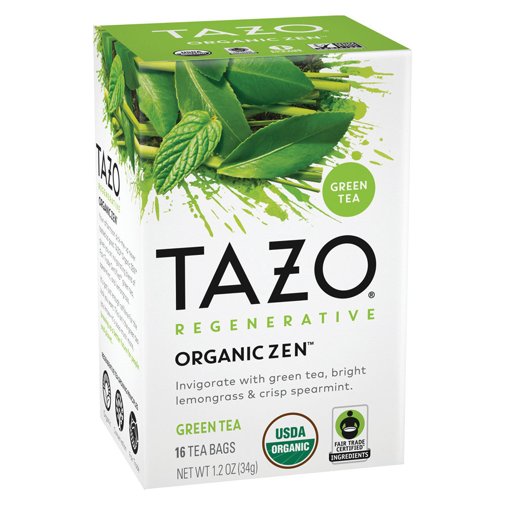 Wholesale Tazo Regenerative Organic Zen Green Tea 16 Ct Box Bulk
