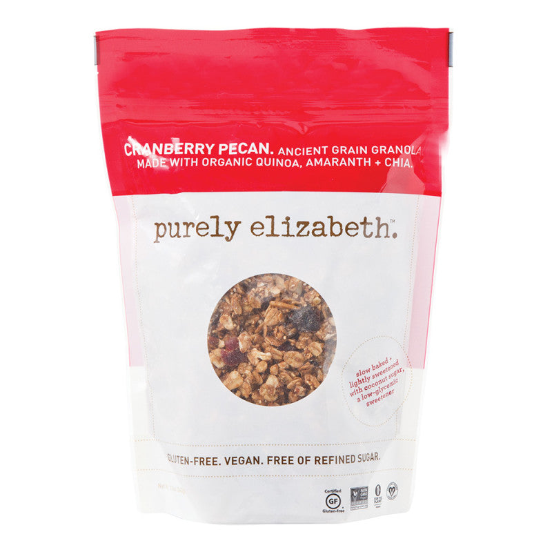 Wholesale Purely Elizabeth Cranberry Pecan Granola 12 Oz Pouch - 6ct Case Bulk
