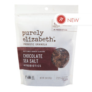 Wholesale Purely Elizabeth Chocolate Sea Salt Probiotic Granola 8 Oz Pouch - 6ct Case Bulk